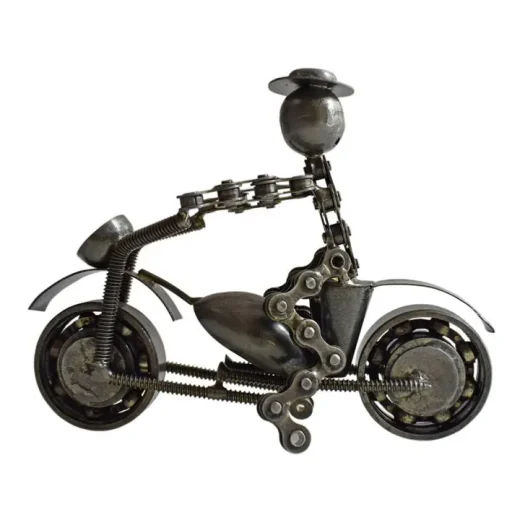 Bike Chain Model Motorbike with Rider