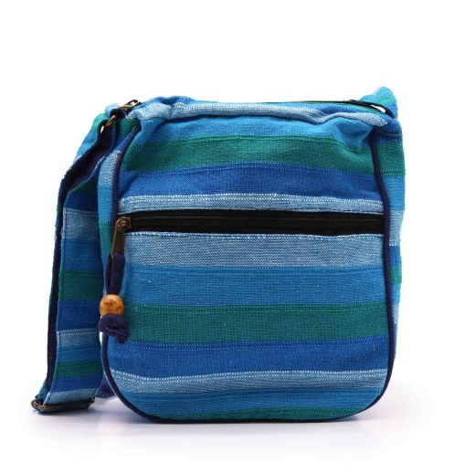 Blue rivers nepal sling bag with adjustable strap u2013 Ancient Wisdom Blue Rivers Nepal Sling Bag with Adjustable Strap by Ancient Wisdom