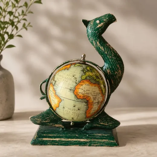 Camel Globe Vintage Ornament