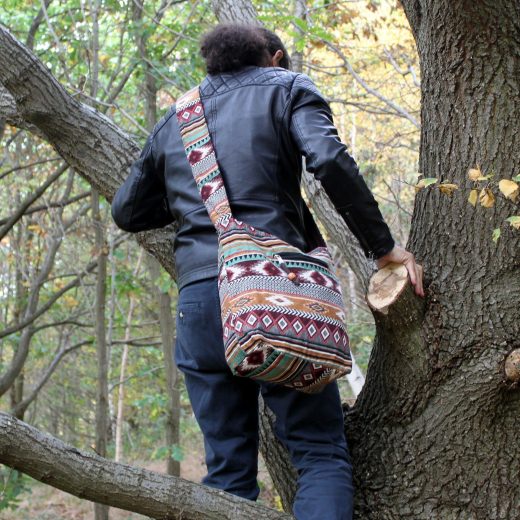 Chocolate jacquard student bag u2013 Ancient Wisdom Chocolate Jacquard Student Bag by Ancient Wisdom