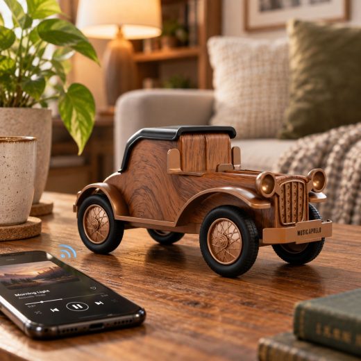 Classic Vintage Car Bluetooth Speaker and Phone Holder