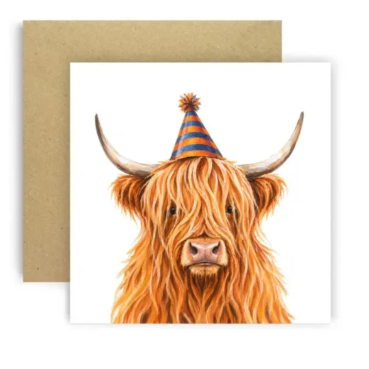 Funny Highland Cow Card u2013 Huxters Funny Highland Cow Birthday Card by Huxters