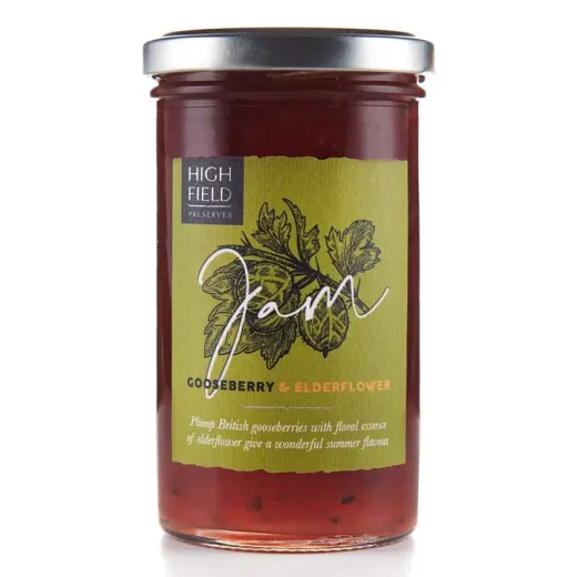 Gooseberry & elderflower jam u2013 Highfield Preserves Gooseberry & Elderflower Jam by Highfield Preserves