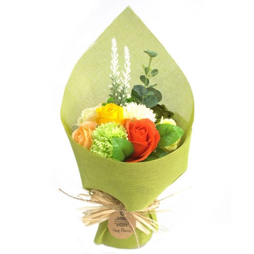 Green & yellow standing soap flower bouquet u2013 Ancient Wisdom Green & Yellow Standing Soap Flower Bouquet by Ancient Wisdom