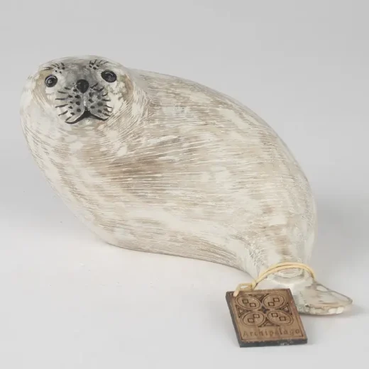 Hand carved white seal pup u2013 Originals International Ltd Hand Carved White Seal Pup by Originals International Ltd
