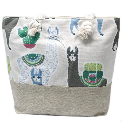 Llamas Rope Handle Bag by Ancient Wisdom
