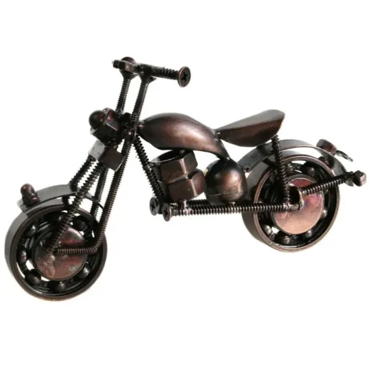 Model Motorbike Made with Recycled Bike Parts
