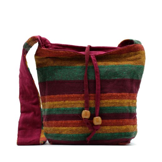Mountain Trek Tan & Greens Nepal Sling Bag