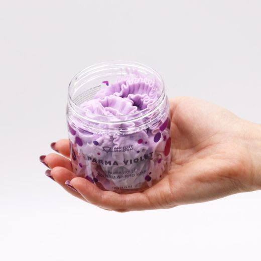 Parma violet whipped soap u2013 Ancient Wisdom Parma Violet Whipped Soap by Ancient Wisdom