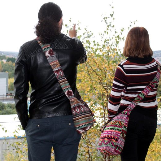 Pink jacquard student bag u2013 Ancient Wisdom Pink Jacquard Student Bag by Ancient Wisdom