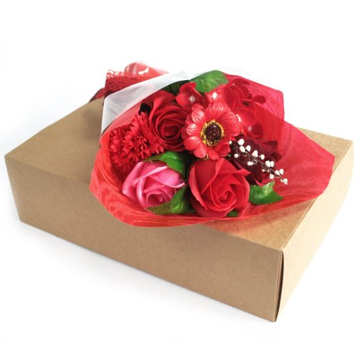Red boxed hand soap flower bouquet u2013 Ancient Wisdom Red Boxed Hand Soap Flower Bouquet by Ancient Wisdom