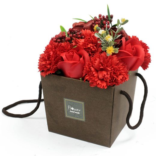 Red rose & carnation bouquet soap flowers u2013 Ancient Wisdom Red Rose & Carnation Bouquet Soap Flowers by Ancient Wisdom