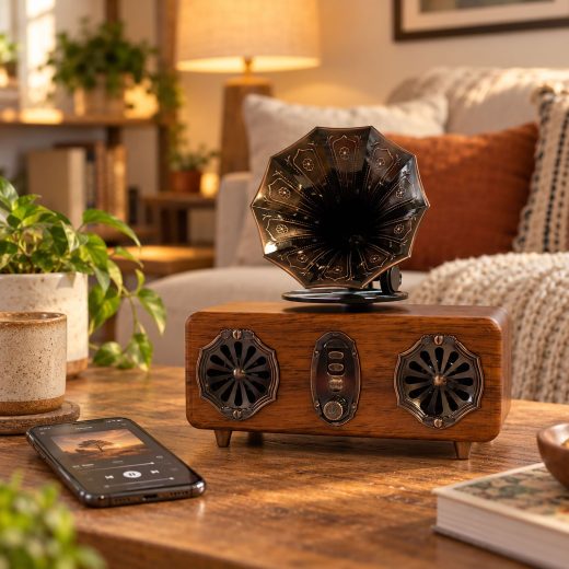 Retro Mini Double Gramophone Bluetooth Speaker