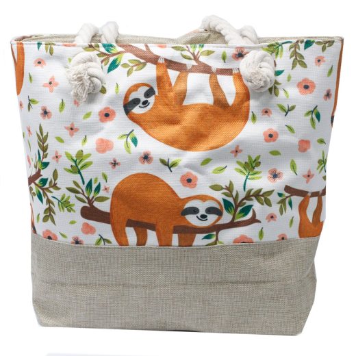 Sloths rope handle bag u2013 Ancient Wisdom Sloths Rope Handle Bag by Ancient Wisdom