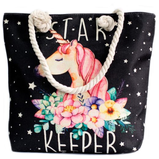 Star keeper unicorn rope handle bag u2013 Ancient Wisdom Star Keeper Unicorn Rope Handle Bag by Ancient Wisdom