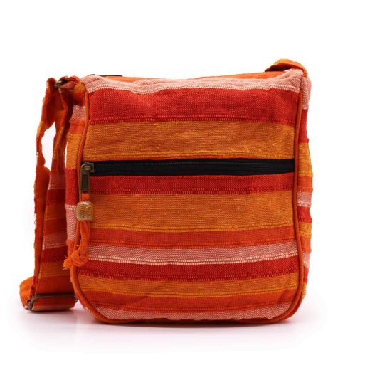 Sunrise orange nepal sling bag with adjustable strap u2013 Ancient Wisdom Sunrise Orange Nepal Sling Bag with Adjustable Strap by Ancient Wisdom