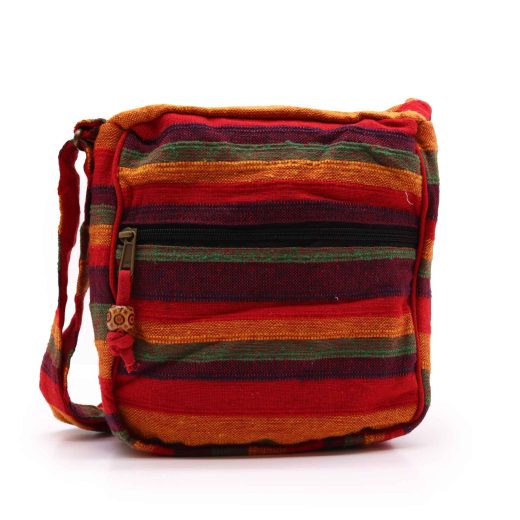 Sunset reds nepal sling bag with adjustable strap u2013 Ancient Wisdom Sunset Reds Nepal Sling Bag with Adjustable Strap by Ancient Wisdom