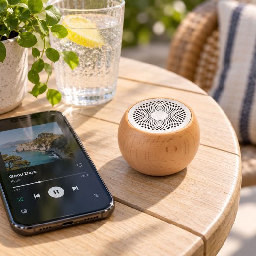 Wooden Mandela Effect Mini Bluetooth Speaker