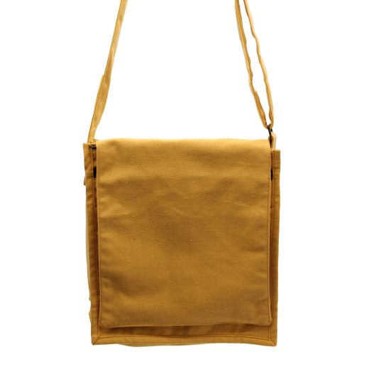 Yellow cotton canvas messenger bag u2013 Ancient Wisdom Yellow Cotton Canvas Messenger Bag by Ancient Wisdom