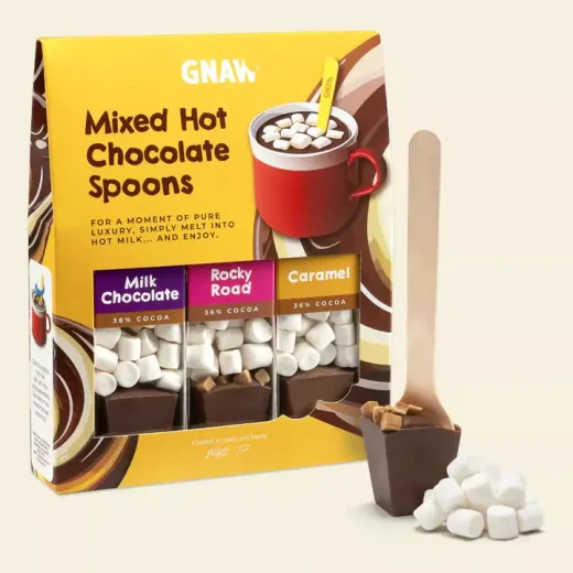 Mixed hot chocolate spoon gift set u2013 GNAW Chocolate Mixed Hot Chocolate Spoon Gift Set by GNAW Chocolate