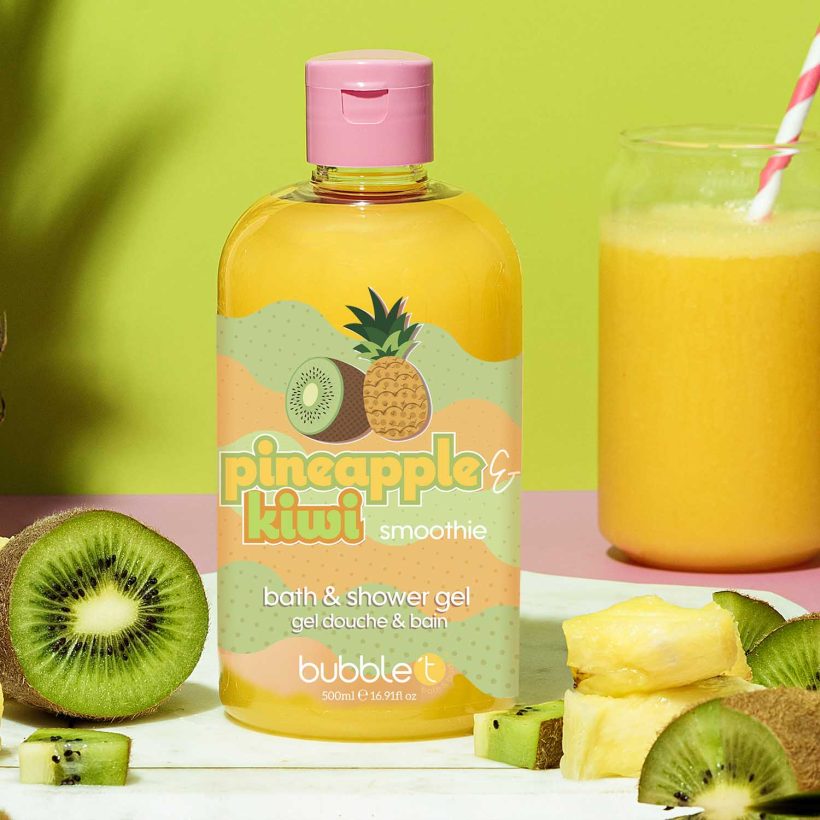 Pineapple and Kiwi Smoothie Body Wash by Bubble T Cosmetics