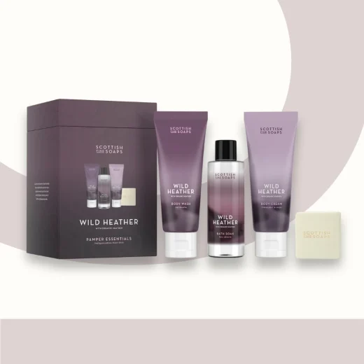 Wild heather pamper essentials gift set u2013 Scottish Fine Soaps Wild Heather Pamper Essentials Gift Set by Scottish Fine Soaps